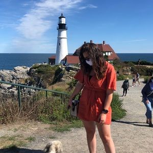 ZARA Burnt Orange Romper